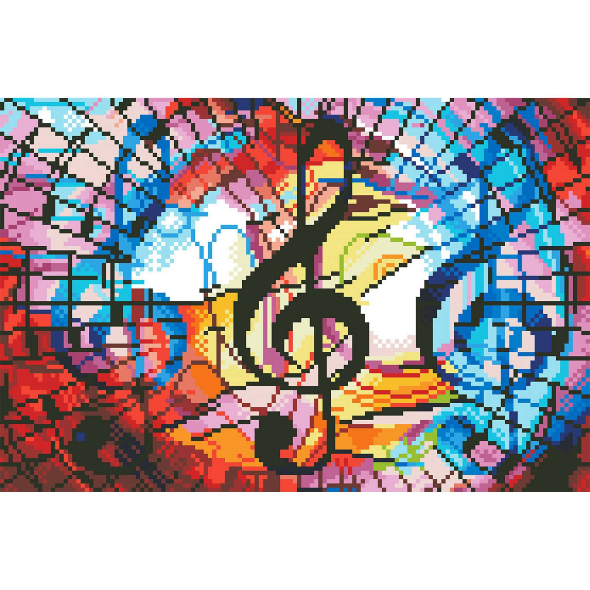 Diamond Dotz® Intermediate Triple Treble with Frame Diamond Painting Kit
